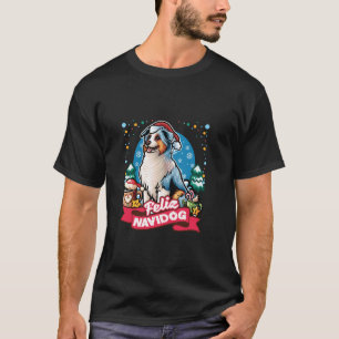 Australian Shepherd Santa Claus Koffie Mok Merry C T-shirt