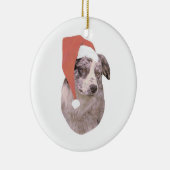 Australian Shepherd Santa Hat Ornament (Rechts)
