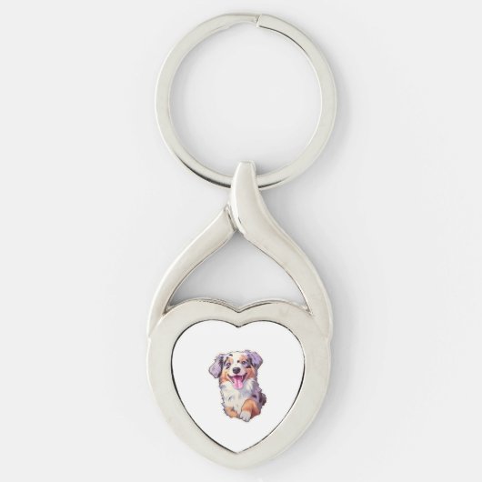 Australian Shepherd Sleutelhanger (Voorkant)