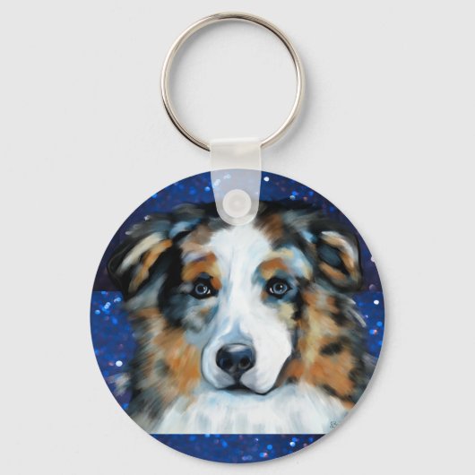 Australian Shepherd Sleutelhanger (Voorkant)