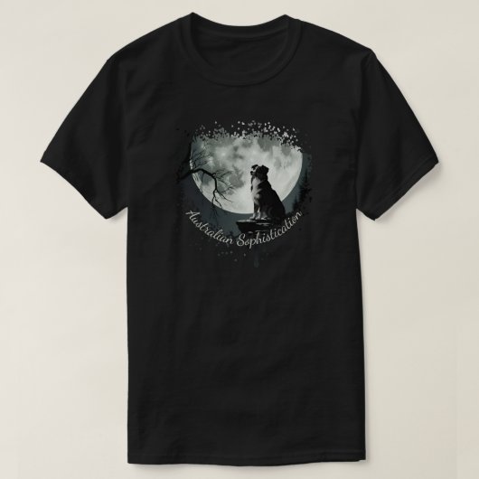 Australian Shepherd Sophistication T-shirt (Design voorkant)
