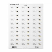 Australian Shepherd Standing Labels (Full Sheet)