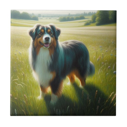 Australian Shepherd Tegeltje (Voorkant)