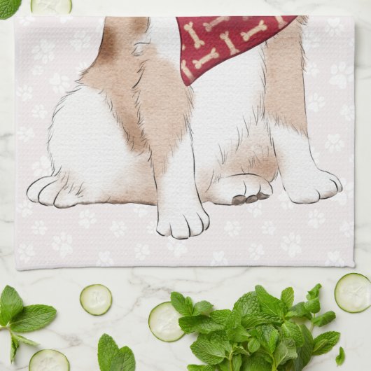 Australian Shepherd Theedoek (Gevouwen)