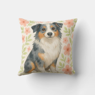 Australian Shepherd Throw Pillow Gift for Dog Love Kussen