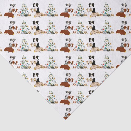 Australian Shepherd Tissue Paper Tissuepapier (Detail)