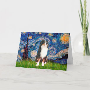 Australian Shepherd (Tri2) — Sterrennacht Kaart