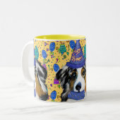 AUSTRALIAN SHEPHERD TWEEKLEURIGE KOFFIEMOK (Voorkant links)