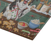 Australian Shepherd Vakantie Bakken Kerstmis Snijplank (Hoek)