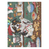 Australian Shepherd Vakantie Bakken Kerstmis Tafelkleed (Voorkant)