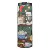 Australian Shepherd Vakantie Bakken Kerstmis Thermosbeker (Achterkant)