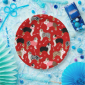 Australian Shepherd Valentijn Pattern Bord (Feest)