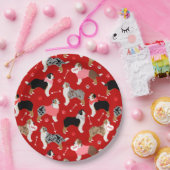 Australian Shepherd Valentijn Pattern Bord (Feest)