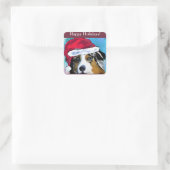 Australian Shepherd Vierkante Sticker (Tas)