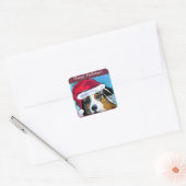 Australian Shepherd Vierkante Sticker (Envelop)
