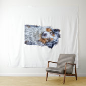 Australian Shepherd Wandkleed (In Situ (horizontaal))