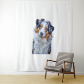 Australian Shepherd Wandkleed (In situ)