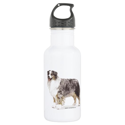 Australian Shepherd Waterfles (Voorkant)