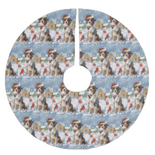 Australian Shepherd Winter Wonderland Kerstmis Kerstboom Rok