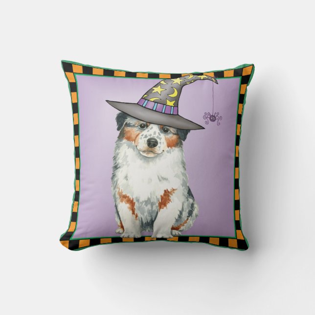Australian Shepherd Witch Kussen (Voorkant)