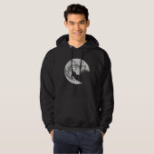 Australian Silky Terrier Apparel And Moon Hallowe Hoodie (Voorkant volledig)