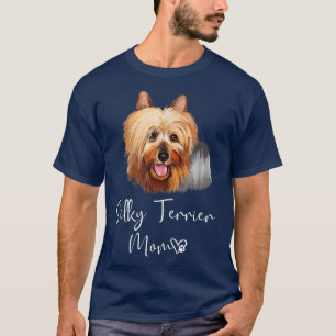 Australian Silky Terrier Dog mam Cute Puppy Dog Ow T-shirt