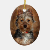 Australian Silky Terrier Keramisch Ornament (Voorkant)