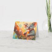 Australian Summer, carte koala personnalisable (Dos)