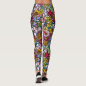 Australian Summer Wildflower Garden Leggings (Achterkant)