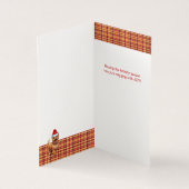 Australian Terrier Christmas Dog Holiday Plaid (Inside)