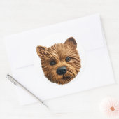 Australian Terrier Dog 3D geïnspireerd Ronde Sticker (Envelop)
