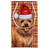 Australian Terrier Dog Holiday Geplakt Kerstmis Klein Cadeauzakje (Achterkant)