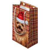 Australian Terrier Dog Holiday Geplakt Kerstmis Klein Cadeauzakje (Voorkant Gekanteld)