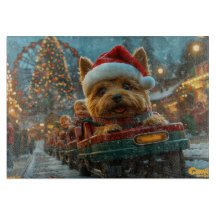 Australian Terrier Dog Roller Onderzetter Kerst