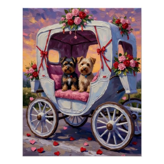 Australian Terrier Dog Valentine's Day  Perfect Poster (Voorkant)