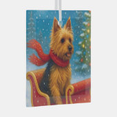 Australian Terrier Holiday Glas Ornament (Voorkant Rechts)