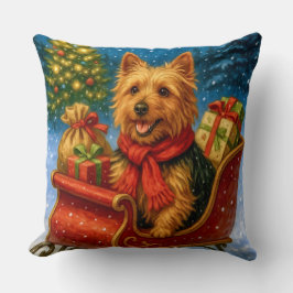Australian Terrier Holiday Kussen