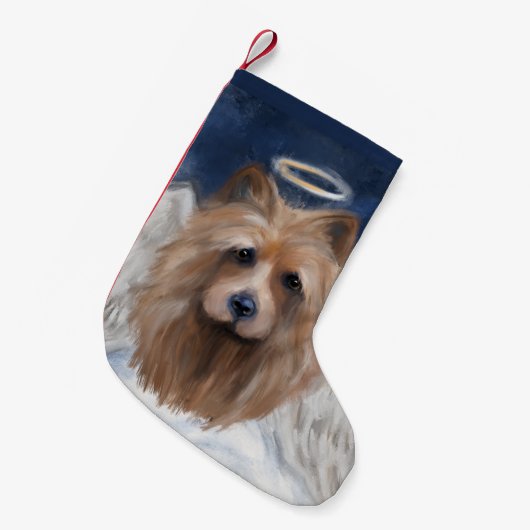 AUSTRALIAN TERRIËR KLEINE KERSTSOK (Voorkant (Hangend))