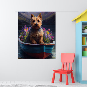 Australian Terrier op Paddle: Een Schilderachtig a Poster