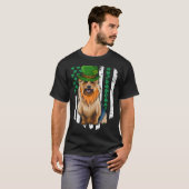 Australian Terrier St Patricks Day Irish American  T-shirt (Voorkant volledig)