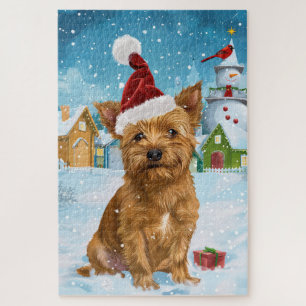 Australian Terrier Winter Wonderland Kerstmis Legpuzzel