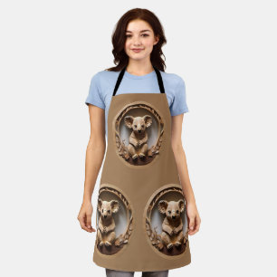 Australian Tree Hugger: Koala Beer Houtprint Schort