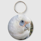 Australian White Cockato, Keyring Sleutelhanger (Voorkant)