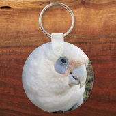 Australian White Cockato, Keyring Sleutelhanger (Voorkant)