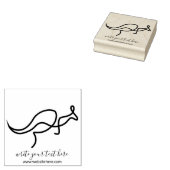 Australian Wild Animal Kangaroo Rubberstempel (Gestempeld)