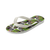 Australian Wildlife Collage Kinder Teenslippers (Schuin)