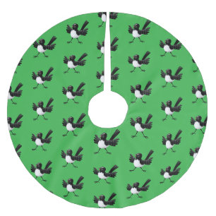 Australian Willie Wagtail cartoon gepersonaliseerd Kerstboom Rok