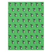 Australian Willie Wagtail cartoon gepersonaliseerd Tafelkleed (Voorkant)