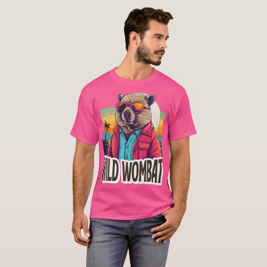 Australian Wombat Funny Marsupial Wombats T-shirt (Voorkant volledig)
