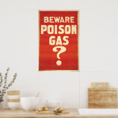Australian WWI Propaganda Poster Beware Poison (Cuisine)